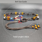 PENDRA Koralia Floral Boho Waist Chain Belt