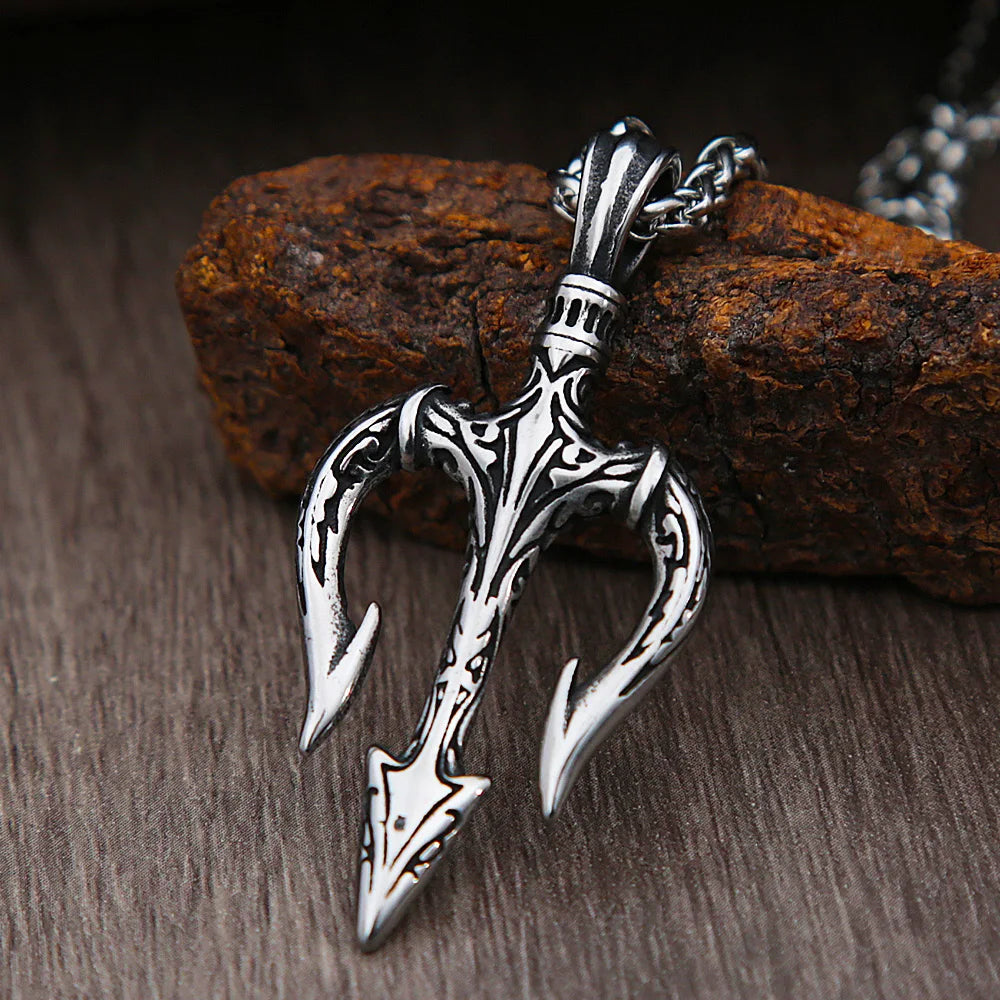 PENDRA Trident Greek Mythology Trident Necklace