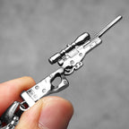 Awm Sniper Rifle Gun Men Necklaces Stainless Steel Pendant Chain Women Punk Fashion Jewelry New in Accessories Gifts Wholesale
