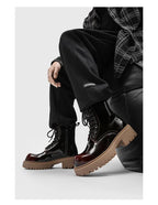 PENDRA Leather Thick Soled Boots