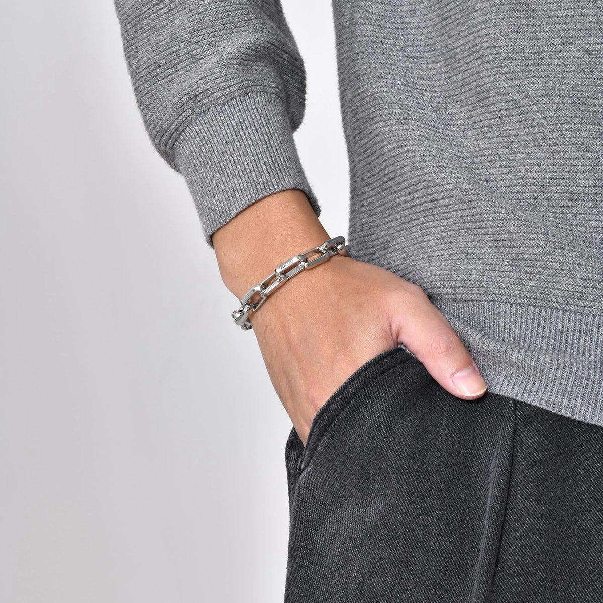 PENDRA Rectangle Silver Bracelet