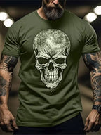 PENDRA Bull Print Tees Urban Short-Sleeve Travel T-Shirt