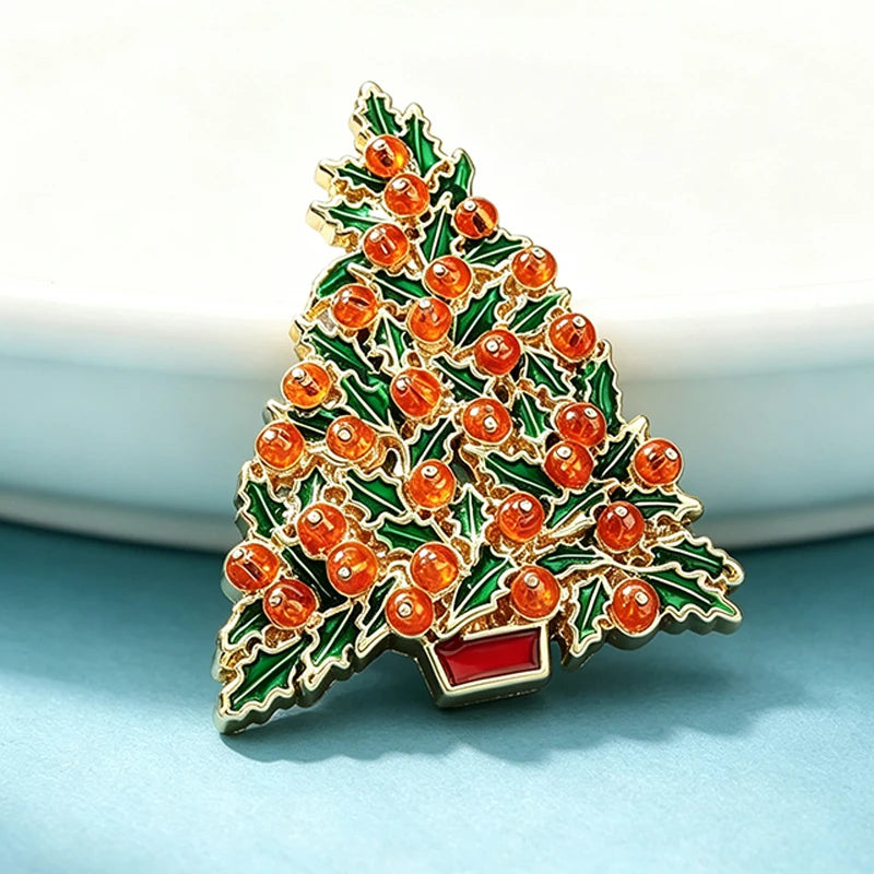 PENDRA Noelina Christmas Tree Brooch
