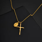 PENDRA Cross Mary Pendant Necklace