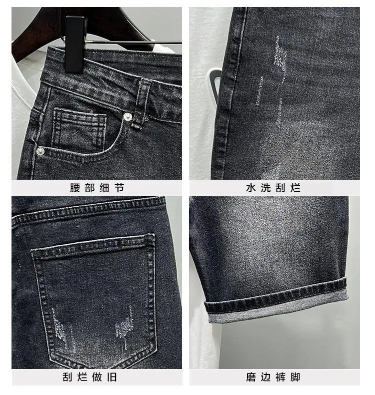 PENDRA Knee Length Black Jeans