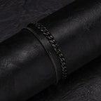 PENDRA Cuban Black Bracelet