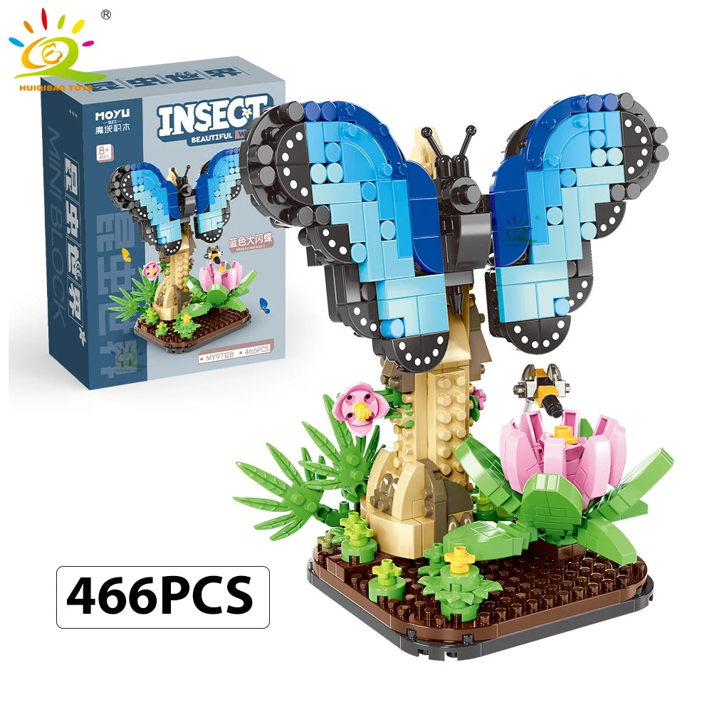 PENDRA Insect Butterfly Floral Building Set