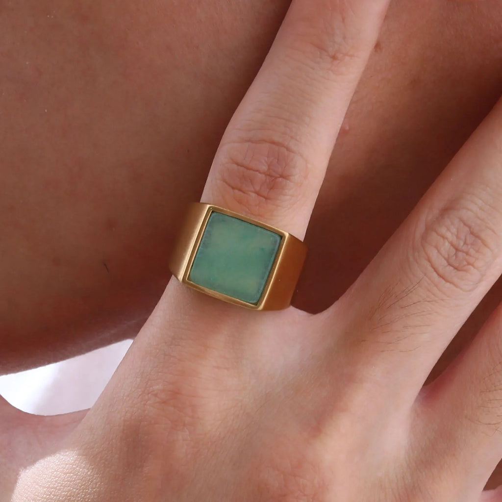 PENDRA Stamp Steel Ring