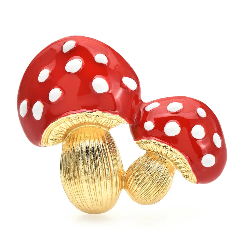 PENDRA Mycella Lovely Mushroom Brooch