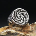 PENDRA Spiralforge Stainless Steel Spiral Ring