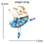 PENDRA Cute Ballet Sheep Brooch