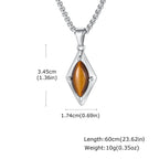 PENDRA Stone Geometry Pendant Necklace