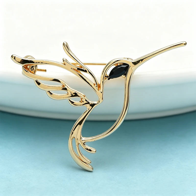 PENDRA Lovely Metal Bird Brooch