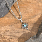 PENDRA Knot Viking Moonstone Pendant Necklace