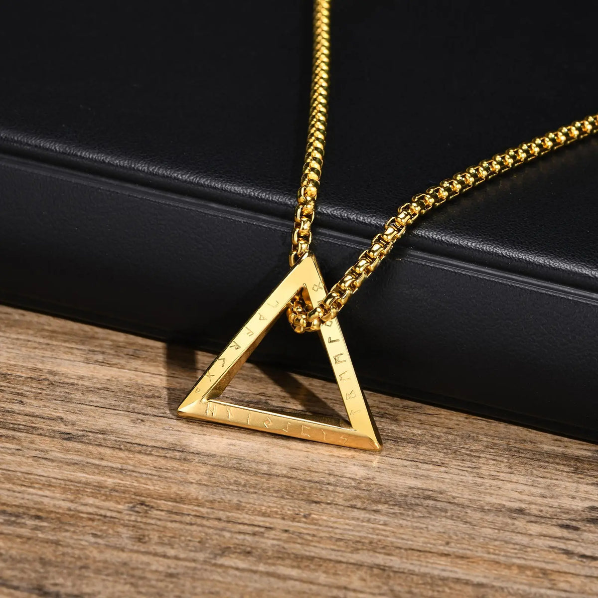 PENDRA Triangle Viking Pendant Necklace