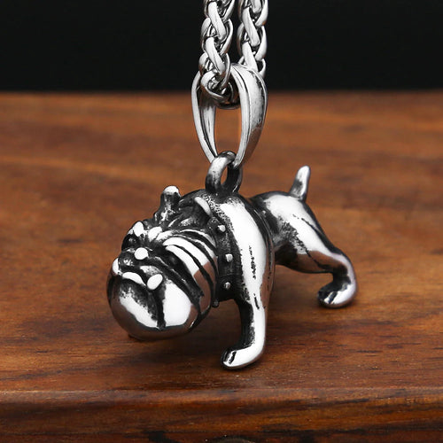 PENDRA Bulldog 3D Stainless Steel Pendant