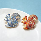 PENDRA Squirrel Animal Brooch
