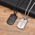PENDRA Cross Dogtag Pendant Necklace