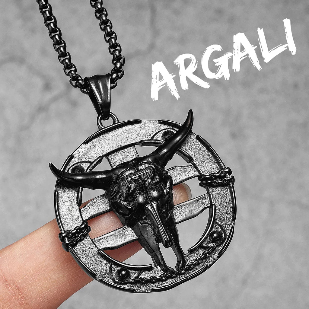 Argail Bull Cowboy Men Necklaces Stainless Steel Pendant Chain Women Punk Fashion Jewelry New In Accessories Gifts Wholesale
