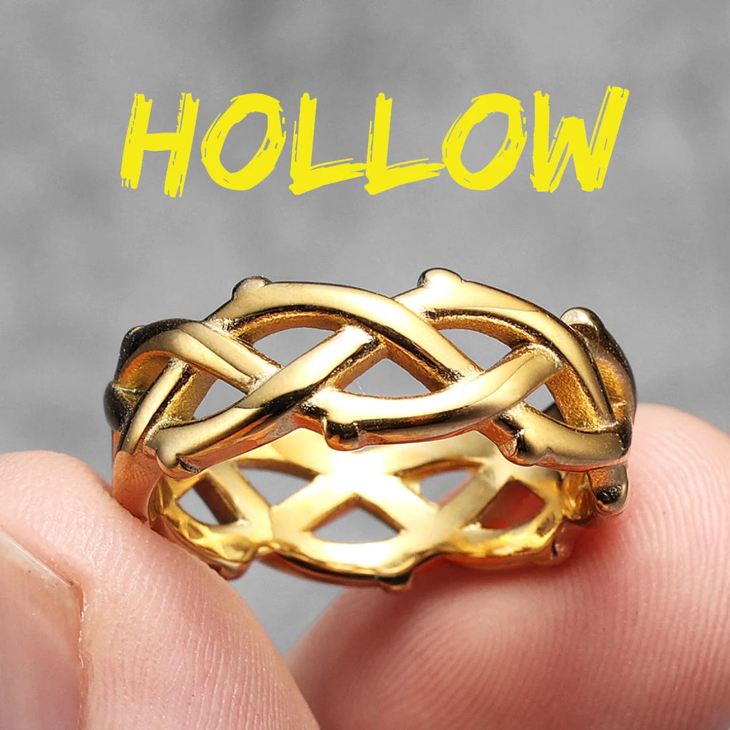 PENDRA Weaving Boyfriend Steel Ring
