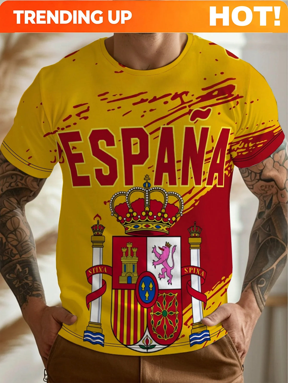PENDRA Spain Round Neck T-Shirt