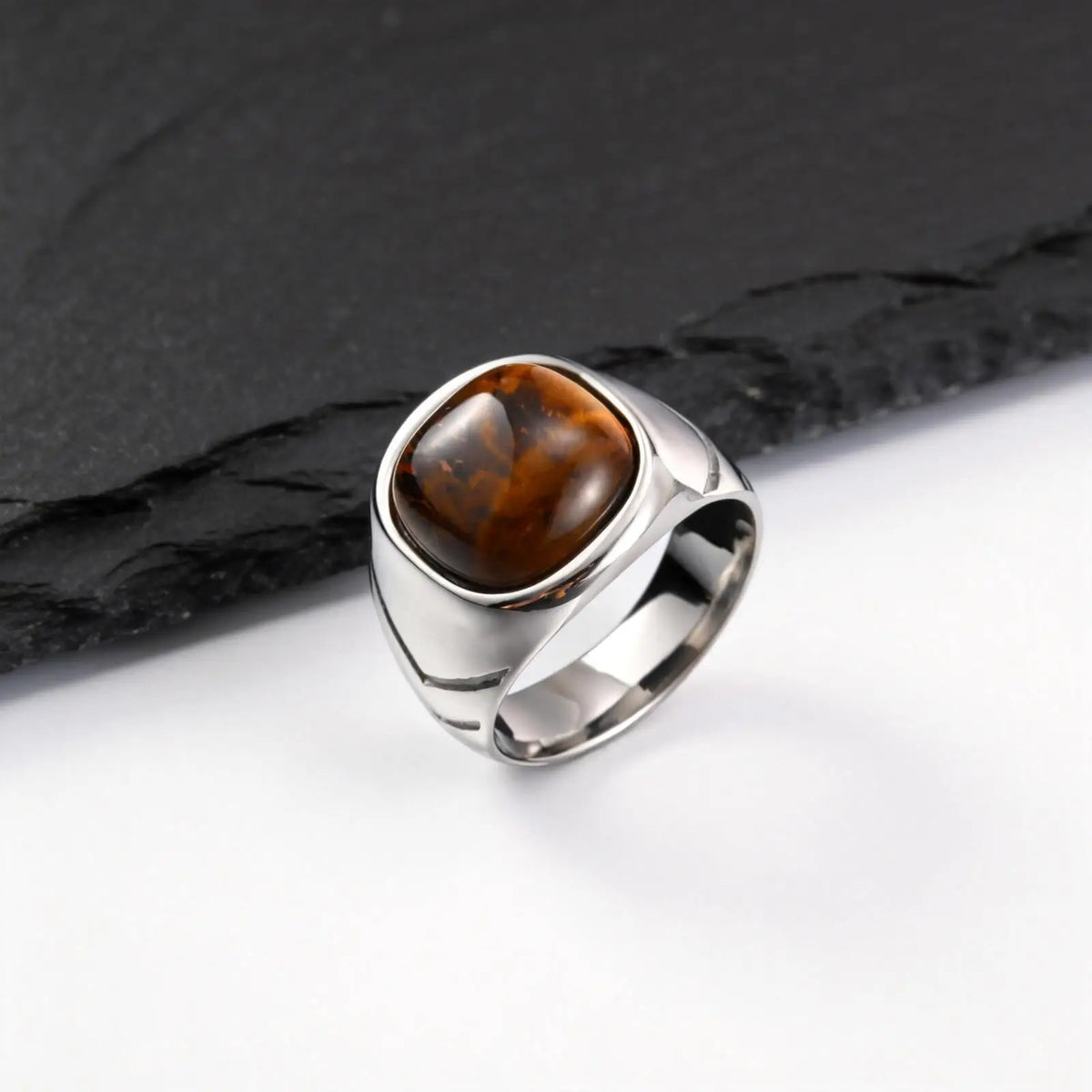 PENDRA Prytari Tiger Eye Ring