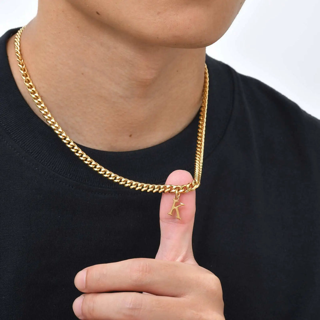 PENDRA Alphabet Initial Chain Necklace