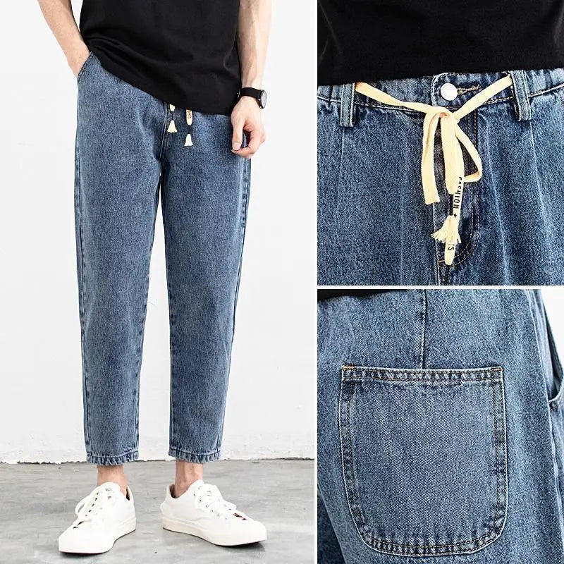 PENDRA Elastic Waist Drawstring Brand Pants