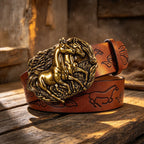 PENDRA Jadeorae Leather Western Designer Belt