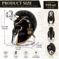 Ancient Greek Warrior Helmet Whiskey Decanter Crystal Liquor Bottle Home Bar Ornament Gift for Whiskey Lovers