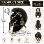 Ancient Greek Warrior Helmet Whiskey Decanter Crystal Liquor Bottle Home Bar Ornament Gift for Whiskey Lovers
