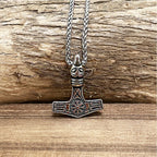 PENDRA Wolf Rune Norse Necklace