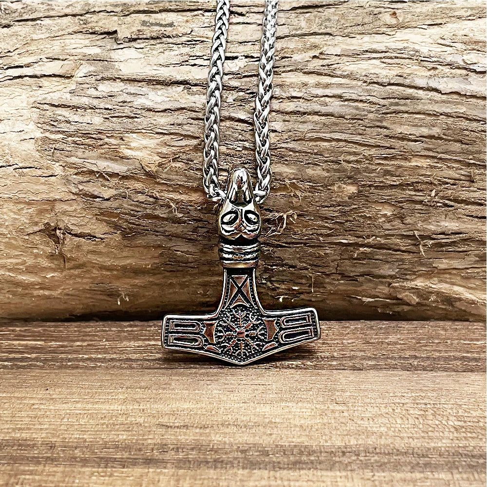 PENDRA Wolf Rune Norse Necklace