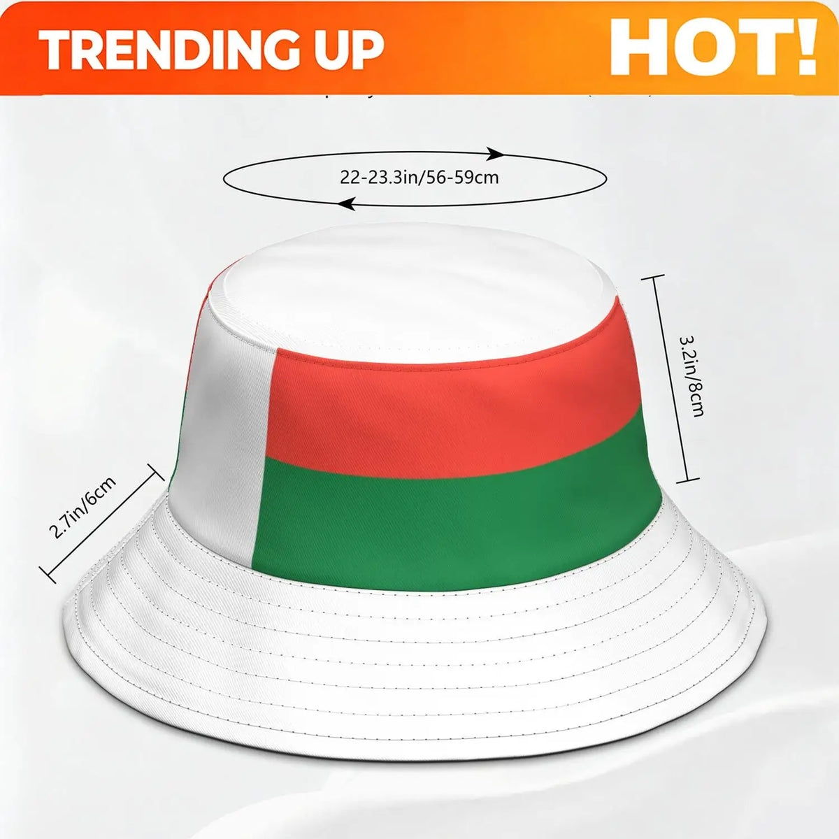 PENDRA Flag Madagascar Fisherman Cap