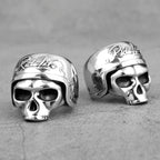 PENDRA Rider Life Skull Steel Ring
