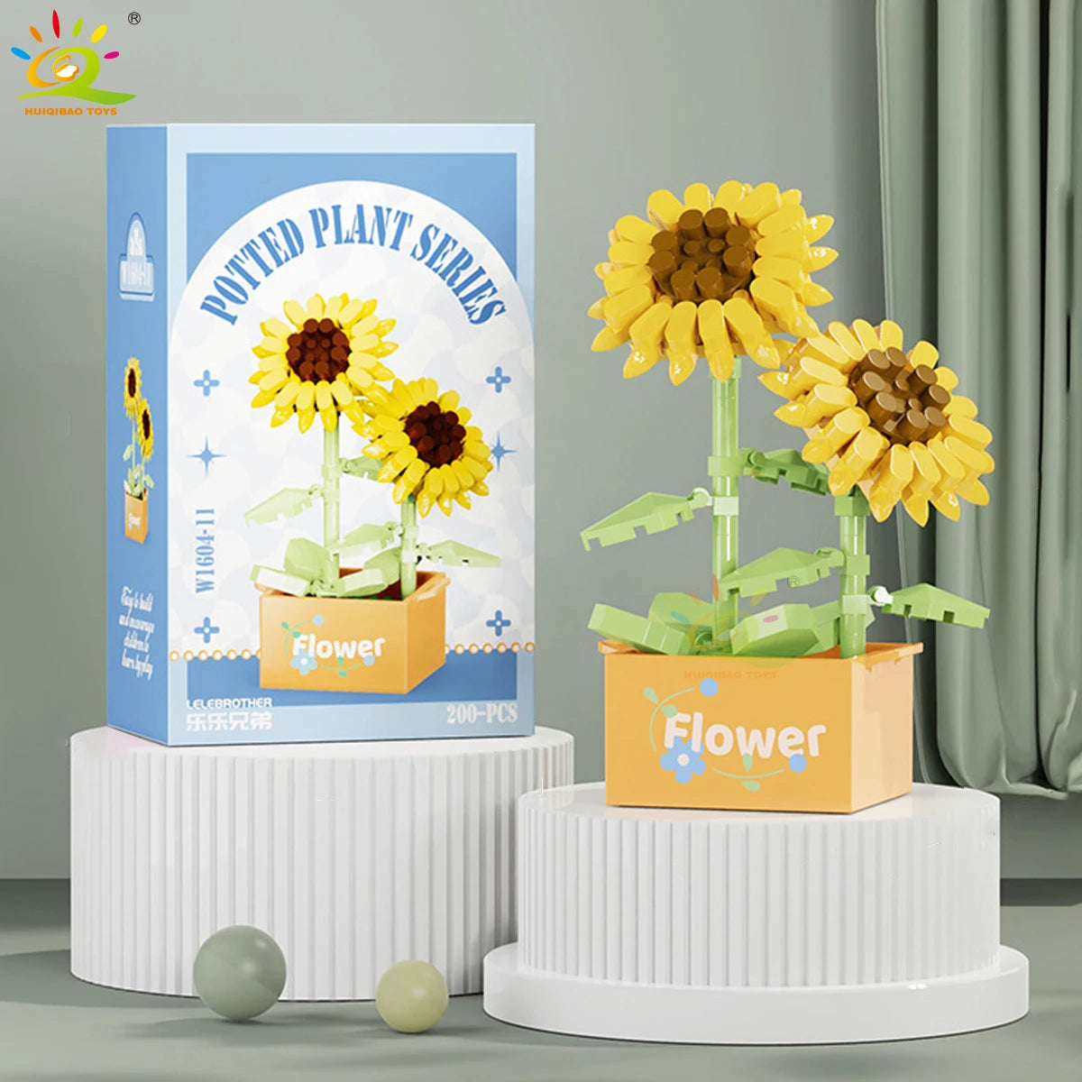 PENDRA Succulent Potted Floral Building Set