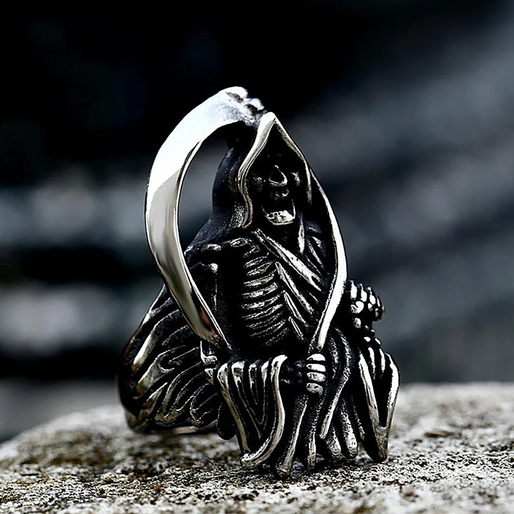 PENDRA Grimreaper Vintage Grim Reaper Skull Ring