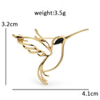 PENDRA Lovely Metal Bird Brooch