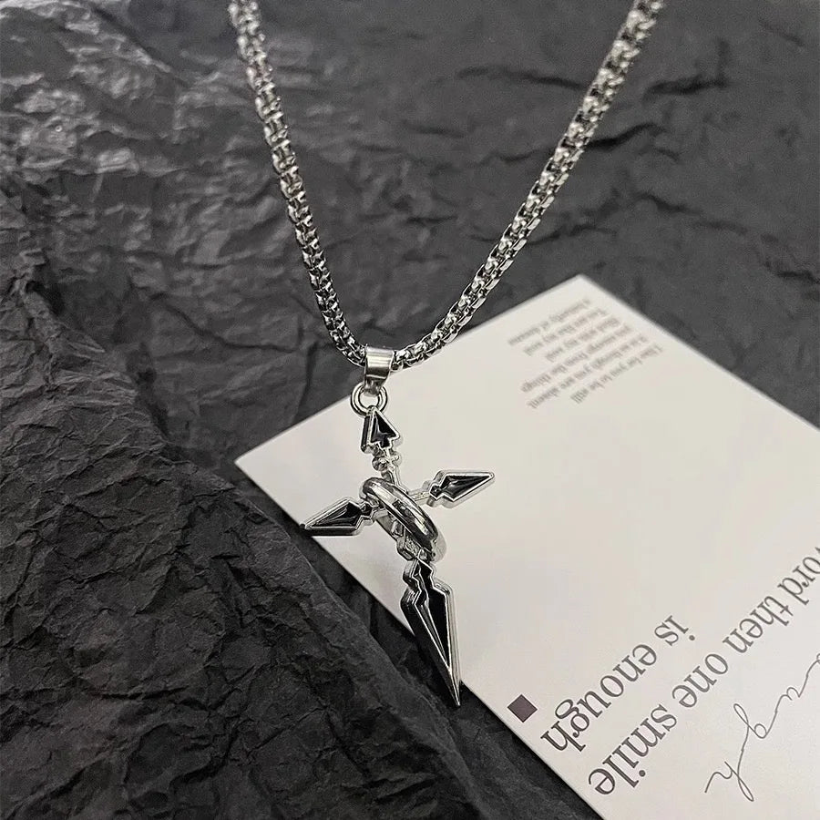 PENDRA Crossduo Gold and Silver Plated Cross Necklace