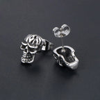 PENDRA Skullpunk Gothic Skull Earrings