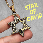 PENDRA Star David Masonic Steel Necklace