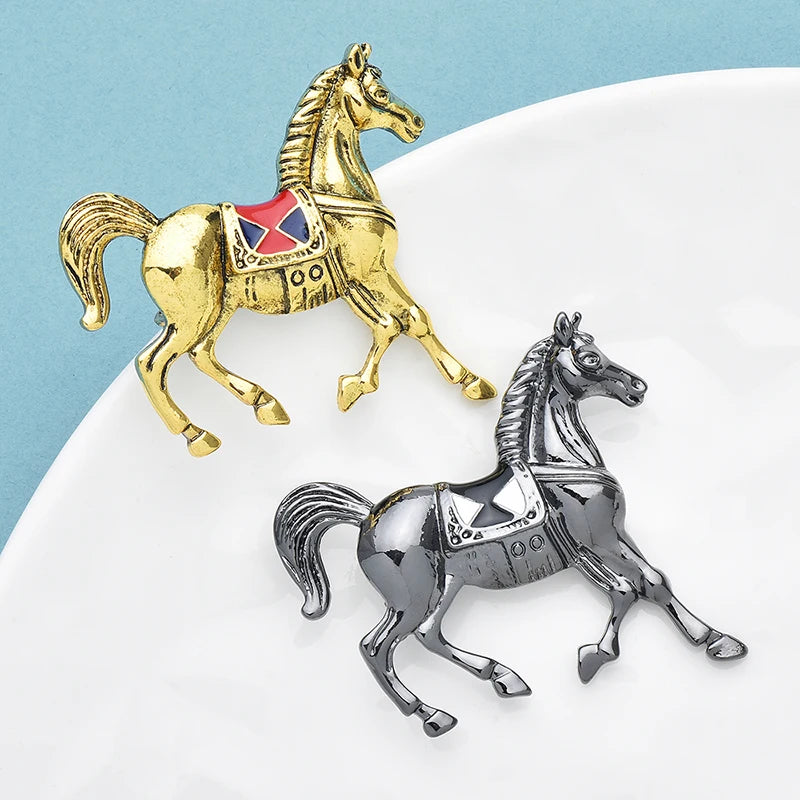 PENDRA Vintage Horse Brooch
