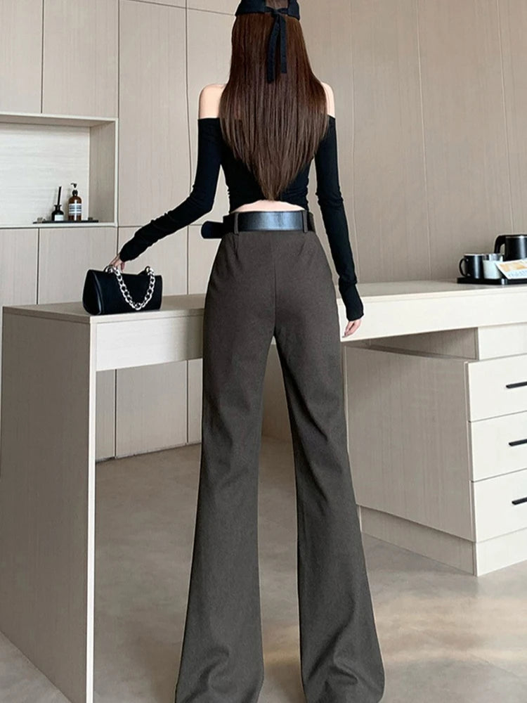 PENDRA Solid Color Waisted Pants