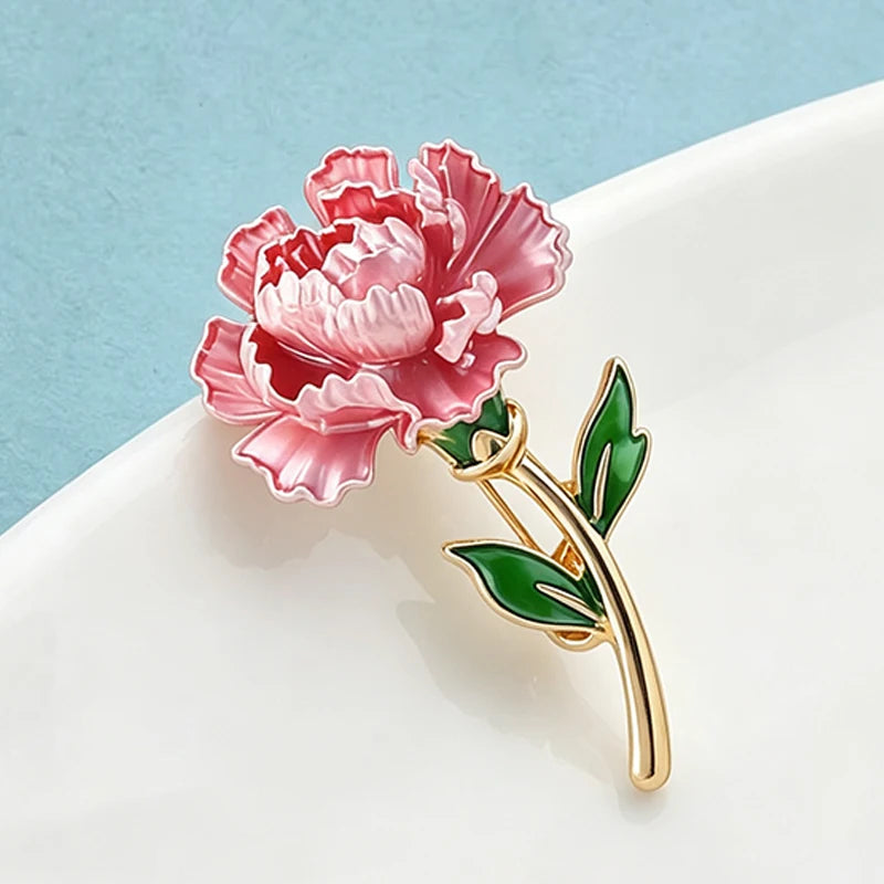 PENDRA Flora January Birthday Flower Brooch