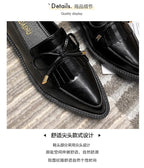 PENDRA Leather Platform British Small Shoes