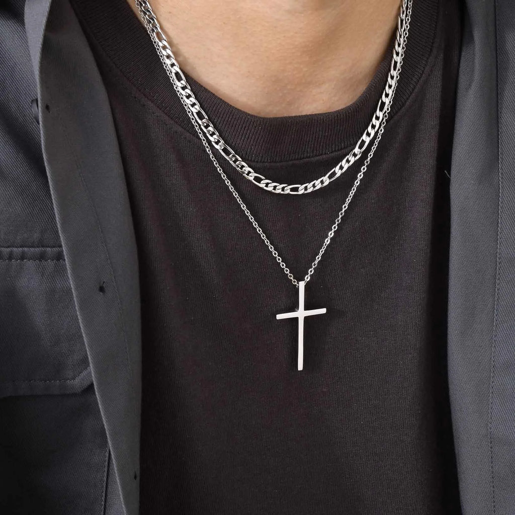 PENDRA Cross Double Pendant Necklace