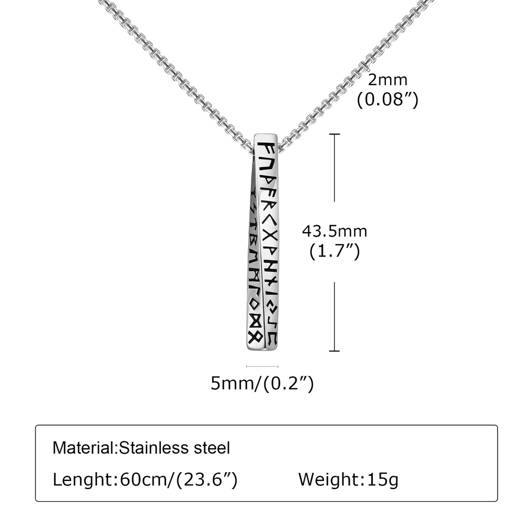 PENDRA Mobius Viking Valknut Pendant Necklace