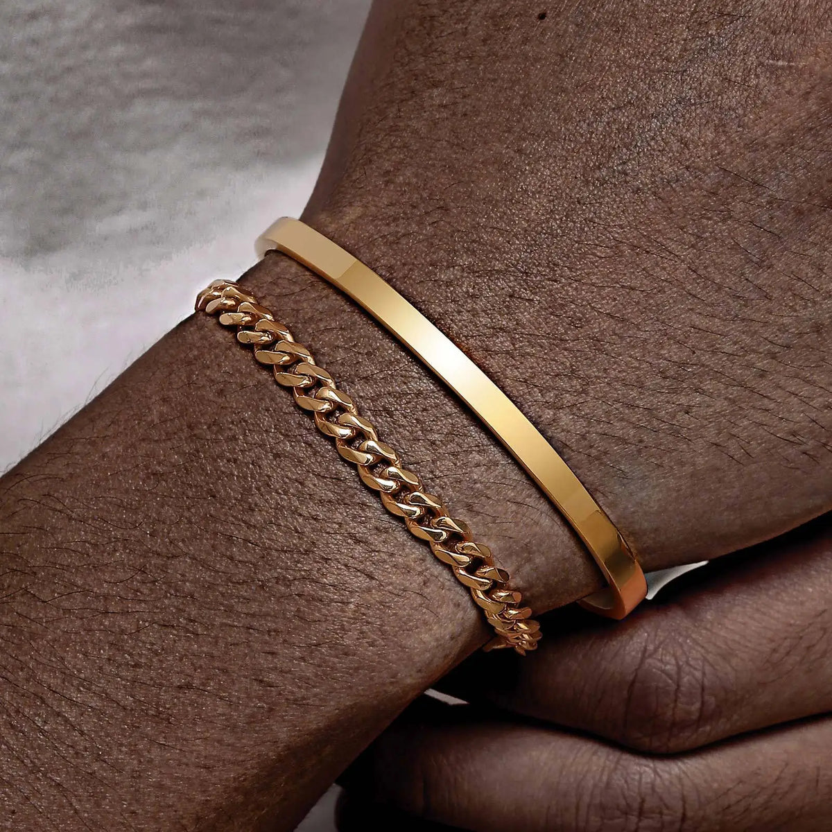 5mm Cuban Chain Bracelet for Men Boys,Waterproof Stainless Steel Cuff Bangle,Simple Minimalist Jewelry Gift