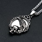 PENDRA Magicmirror Gothic Skull Magic Mirror Pendant