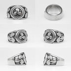 PENDRA Totem Celtic Knot Steel Ring